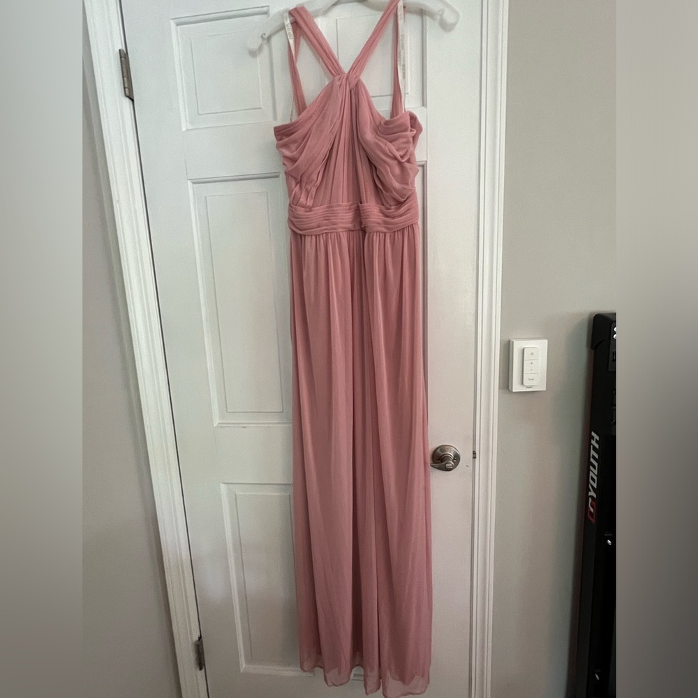 David’s Bridal Ballet Pink Bridesmaid Dress - Size 10 unaltered